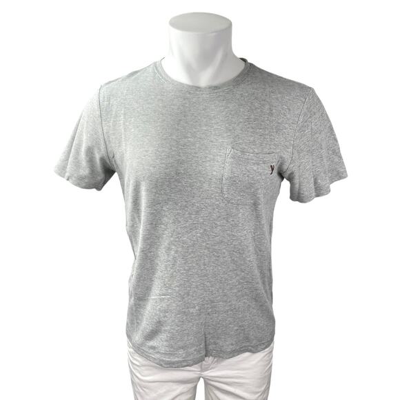 Cole Haan Men's Gray Heather Short Sleeve Crew Neck Pocket T Shirt Tee Top Sz S - Picture 1 of 4